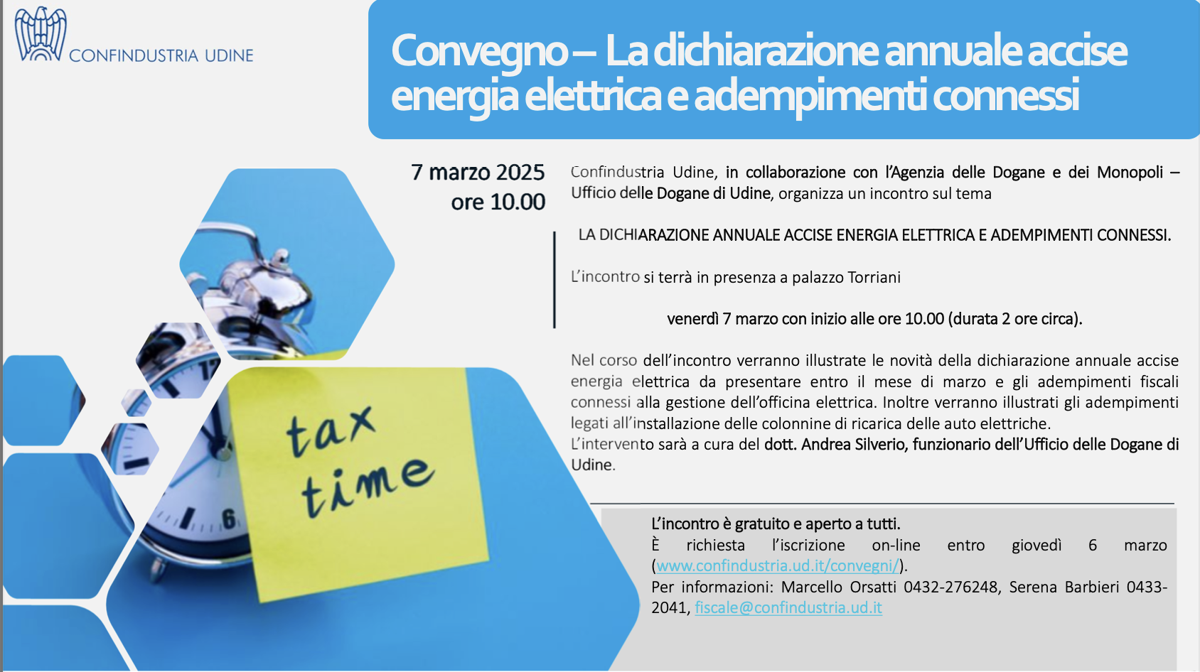 La dichiarazione annuale accise energia elettrica e adempimenti connessi